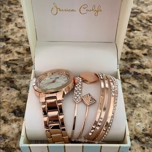 Rose Gold Jessica Carlyle Watch Set